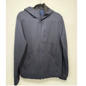 Lululemon Men's Navy Blue Full Zip Sweatshirt, Size Large